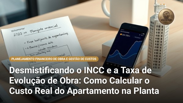 Desmistificando o INCC e a Taxa de Evolução de Obra: Como Calcular o Custo Real do Apartamento na Planta